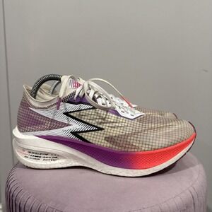 361 Degrees Flame Womens Running Shoes White Neon Purplevine 8.5 Y2108-0198